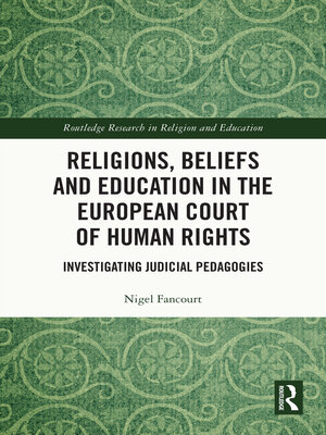 cover image of Religions, Beliefs and Education in the European Court of Human Rights